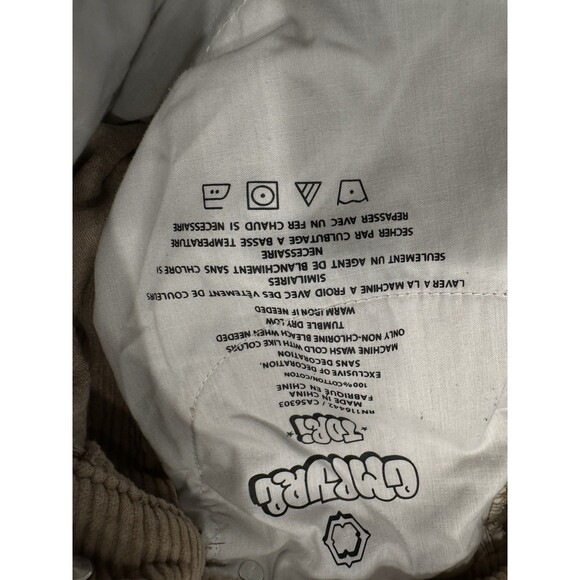 Empyre Tori Corduroy Pants Women’s 0 tan ‎ High Rise Relaxed Grunge Skate Y2K - Picture 9 of 9